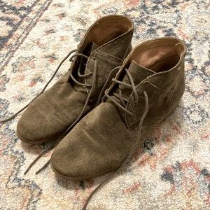 Green Suede Lace ups